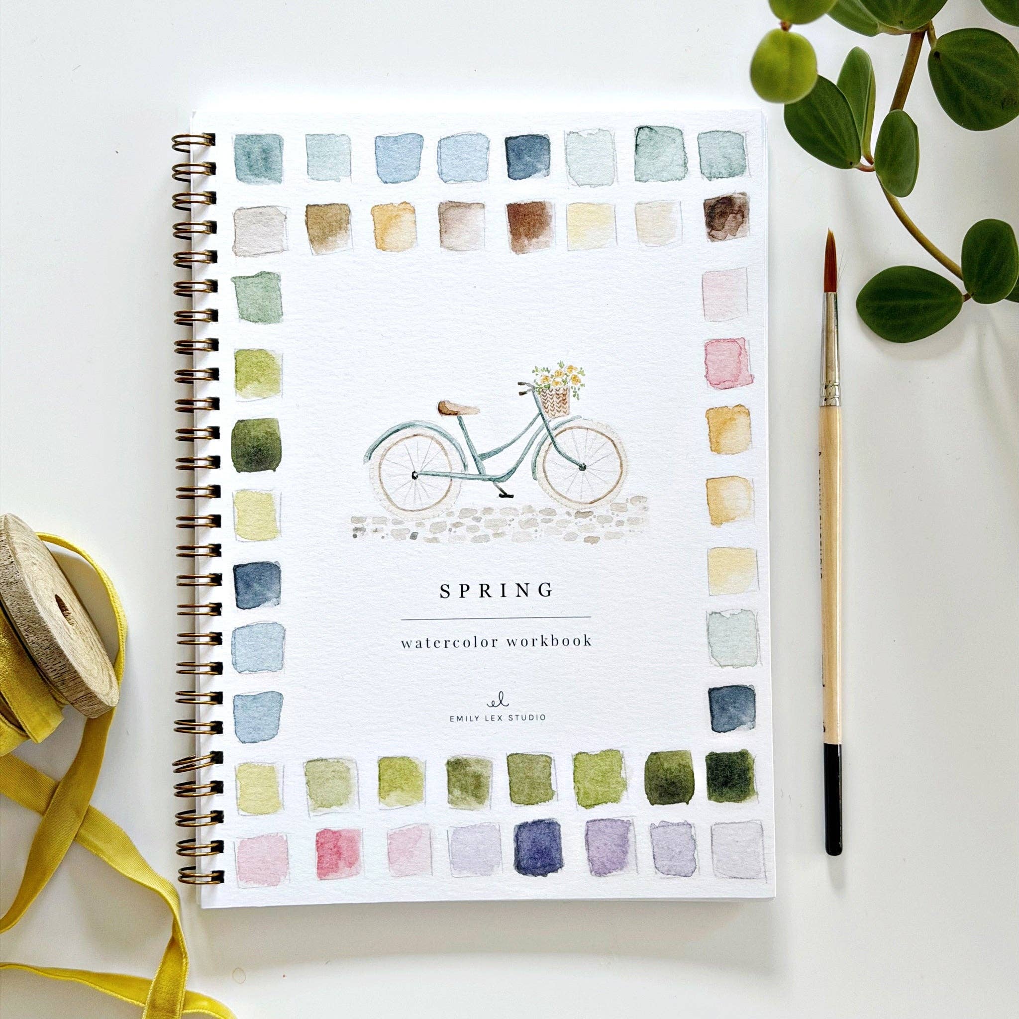 Spring watercolor workbook - Gather Goods Co.