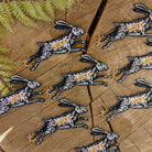 Iron-on patch, lucky rabbit's foot - 4.3" x 2.8" - Gather Goods Co.