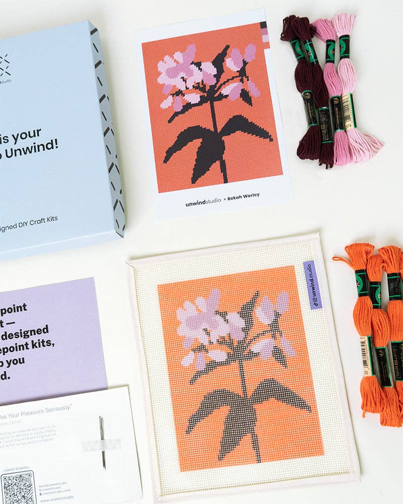 Joe Pye Weed Needlepoint Kit - Gather Goods Co.