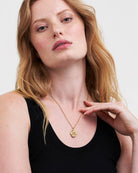 Robin & Blackberry Gold Oval Locket Necklace - Gather Goods Co.