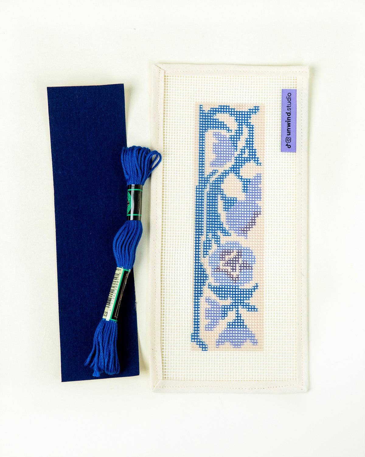 Bluebell Bookmark Needlepoint Kit - Gather Goods Co.