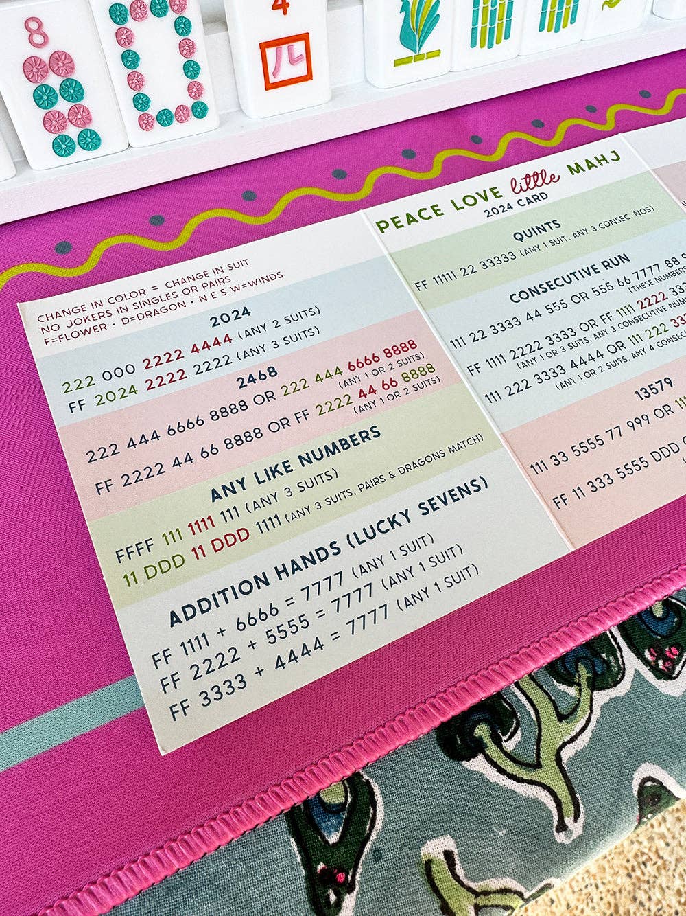 2025 Little Mahj Card - Gather Goods Co.