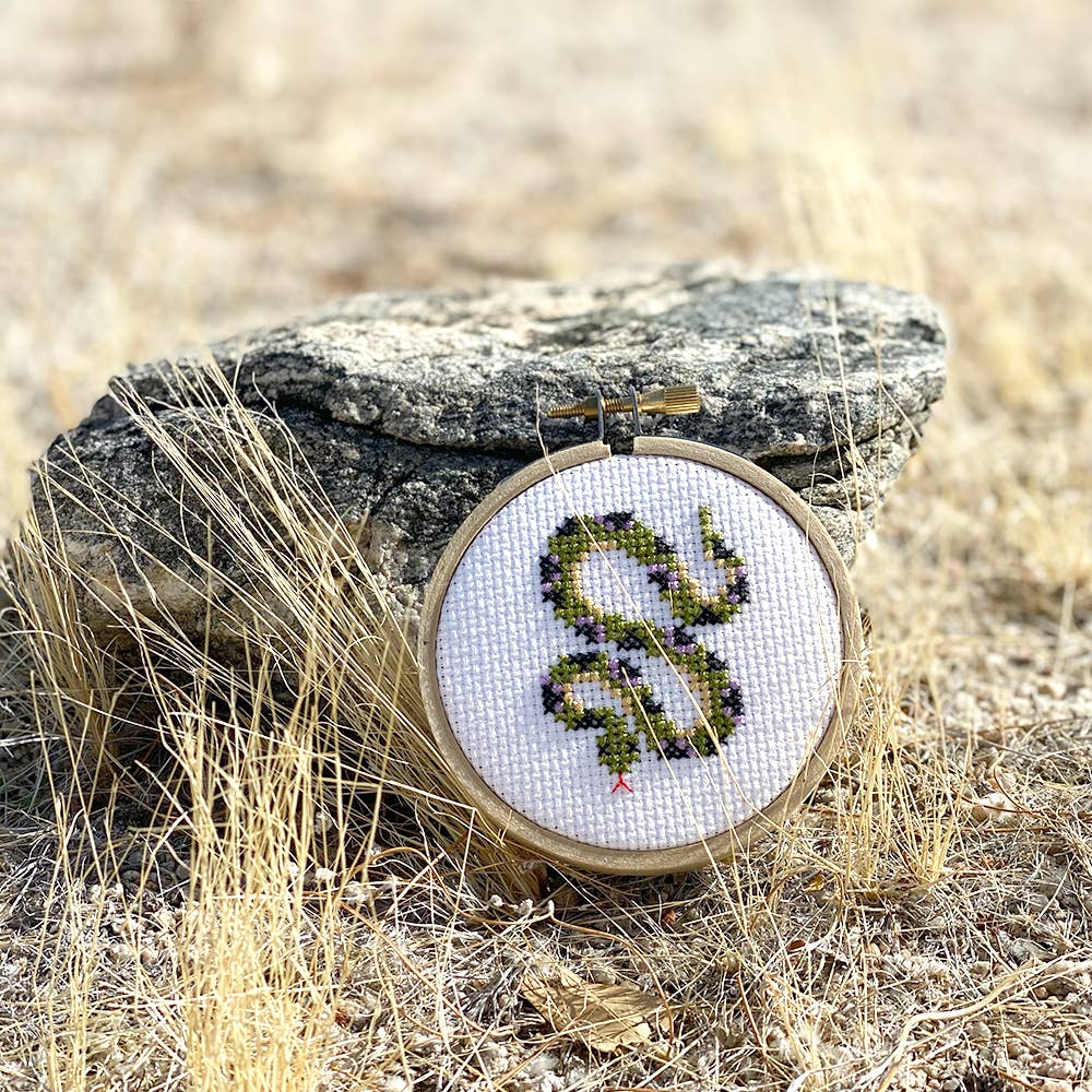 Snake DIY Mini Cross Stitch Kit - Gather Goods Co.