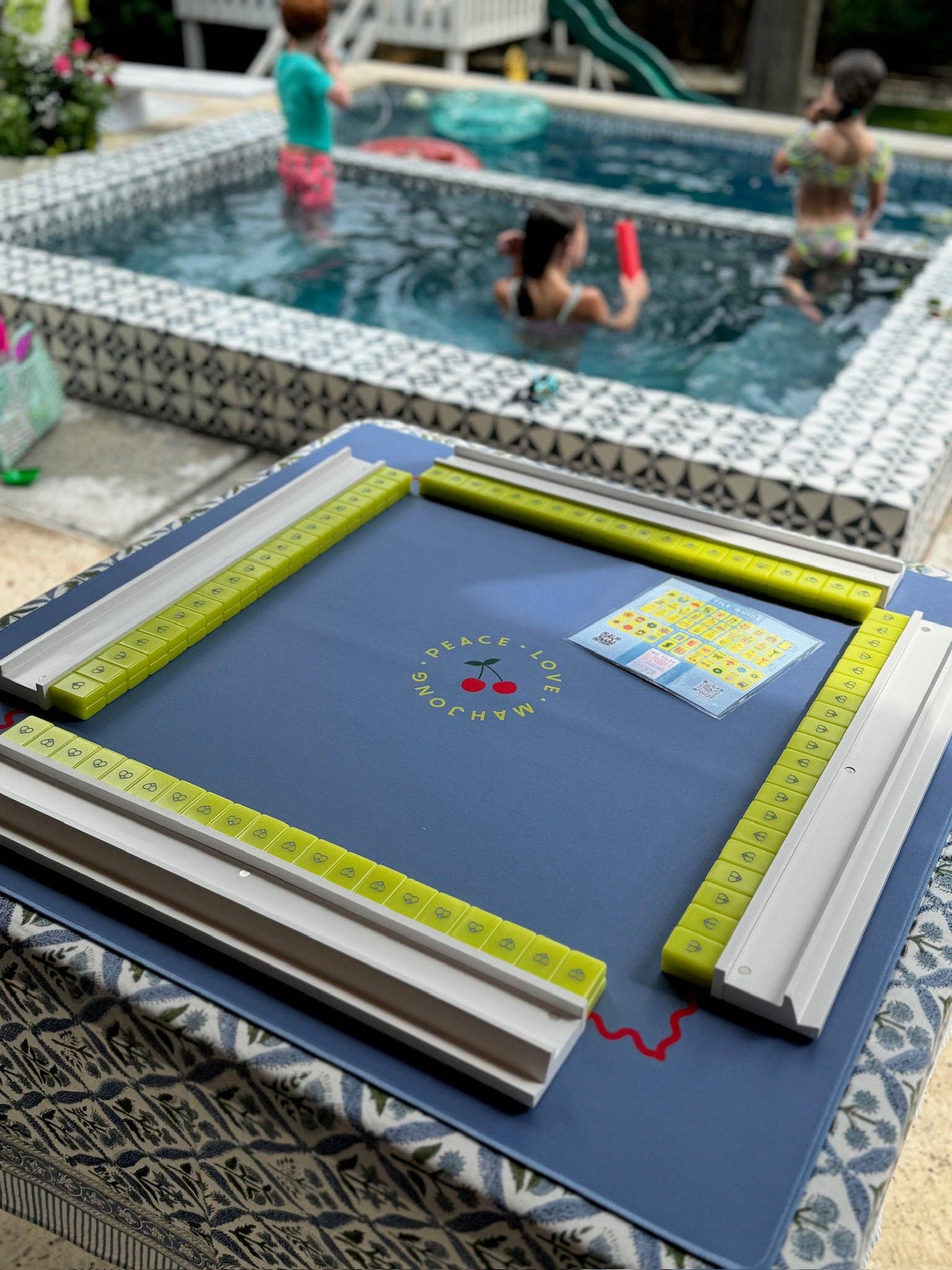 Mahjong Racks & Pushers (Set of 4), White - Gather Goods Co.