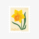 DAFFODIL, MARCH FLOWER | STAMP-STYLE VINYL STICKER - Gather Goods Co.