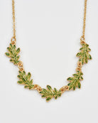Oak Leaf Gold Choker Necklace - Gather Goods Co.