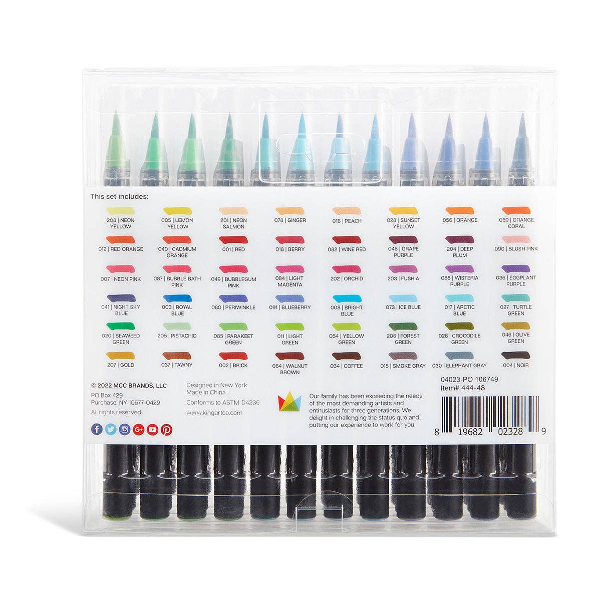 Real Watercolor Brush Pens 48 Colors - Gather Goods Co.