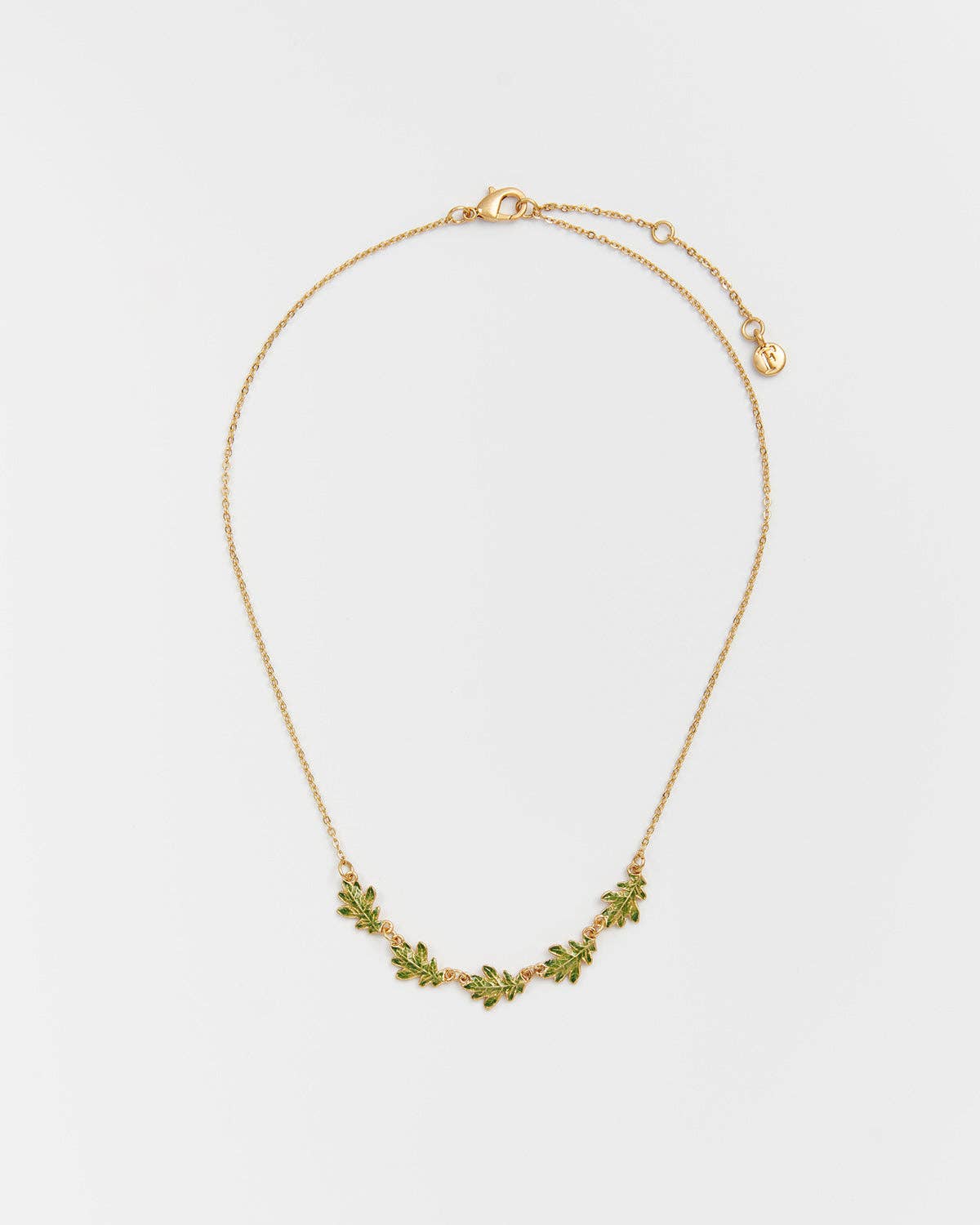 Oak Leaf Gold Choker Necklace - Gather Goods Co.