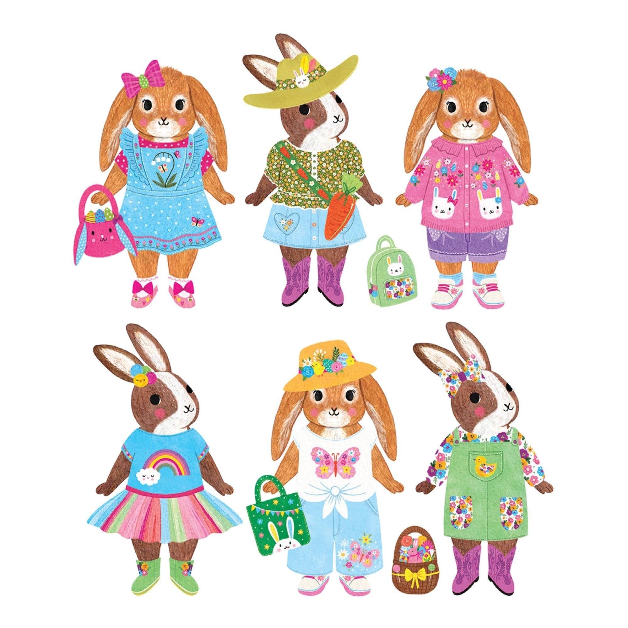 Garden Bunnies Magnetic Dress-up - Gather Goods Co.