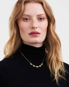 Oak Leaf Gold Choker Necklace - Gather Goods Co.