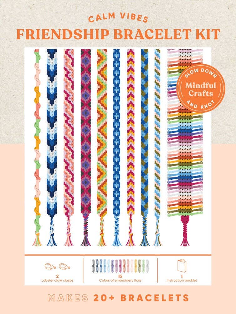Friendship Bracelet Kit, Craft Kit, Relaxing Hobby Gather Goods