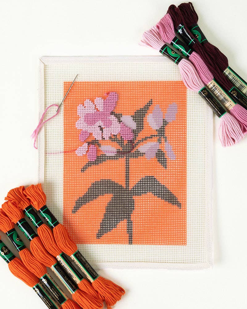 Joe Pye Weed Needlepoint Kit - Gather Goods Co.