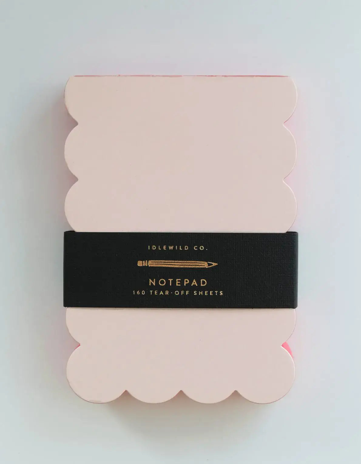 Scalloped Shaped Notepad | Peach + Persimmon Edge - Gather Goods Co.