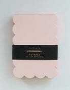 Scalloped Shaped Notepad | Peach + Persimmon Edge - Gather Goods Co.