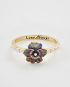Pansy Pearl Ring - Gather Goods Co.