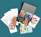 Zinnia Garden watercolor painting kit - Gather Goods Co.