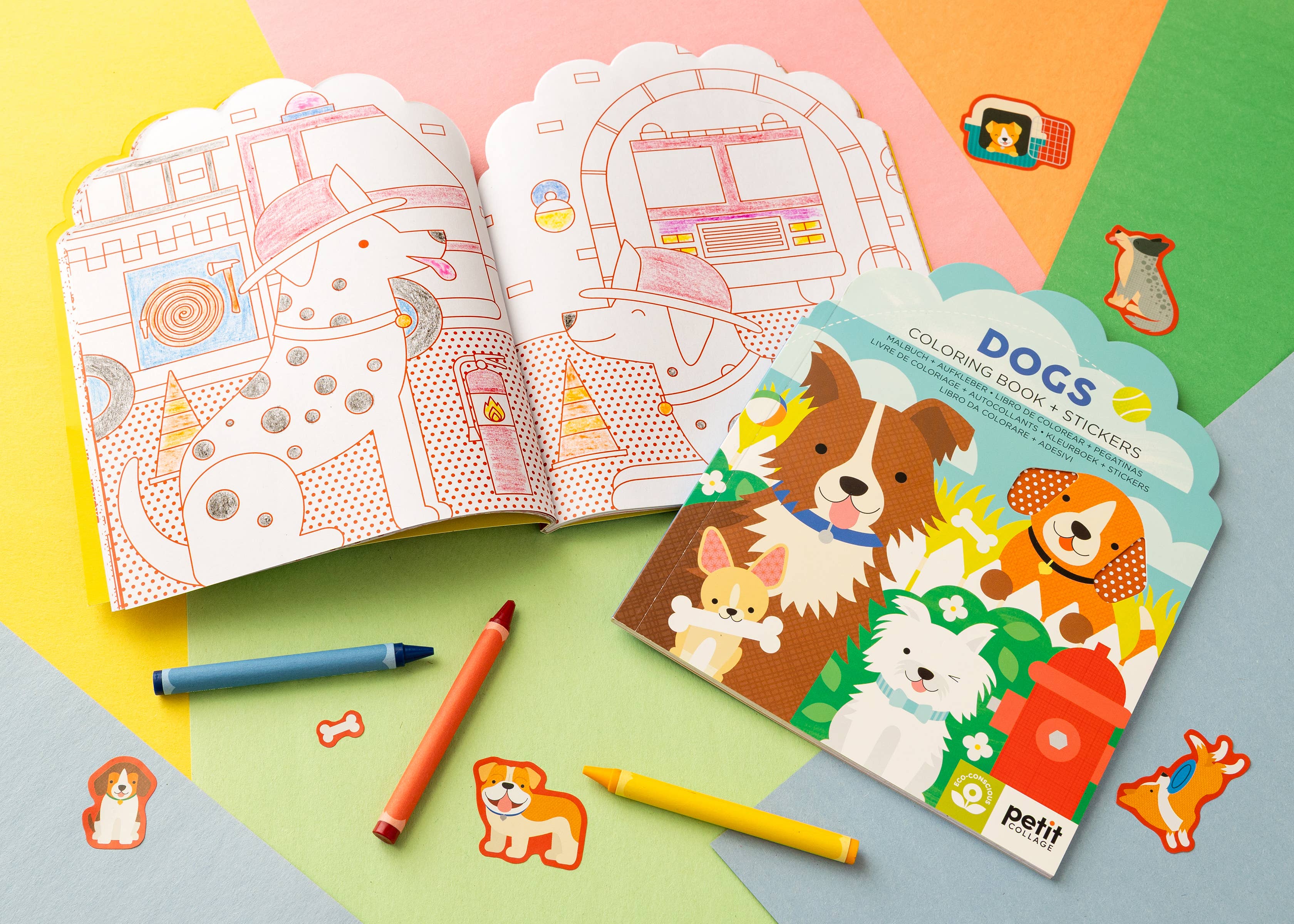 Dogs Coloring Book + Stickers - Gather Goods Co.