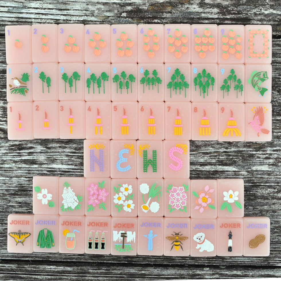 Peach & Pine Mahjong Tiles - Gather Goods Co.