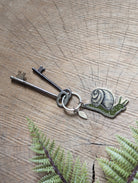 Snail Keychain, Purse Charm, Metal enamel - Gather Goods Co.