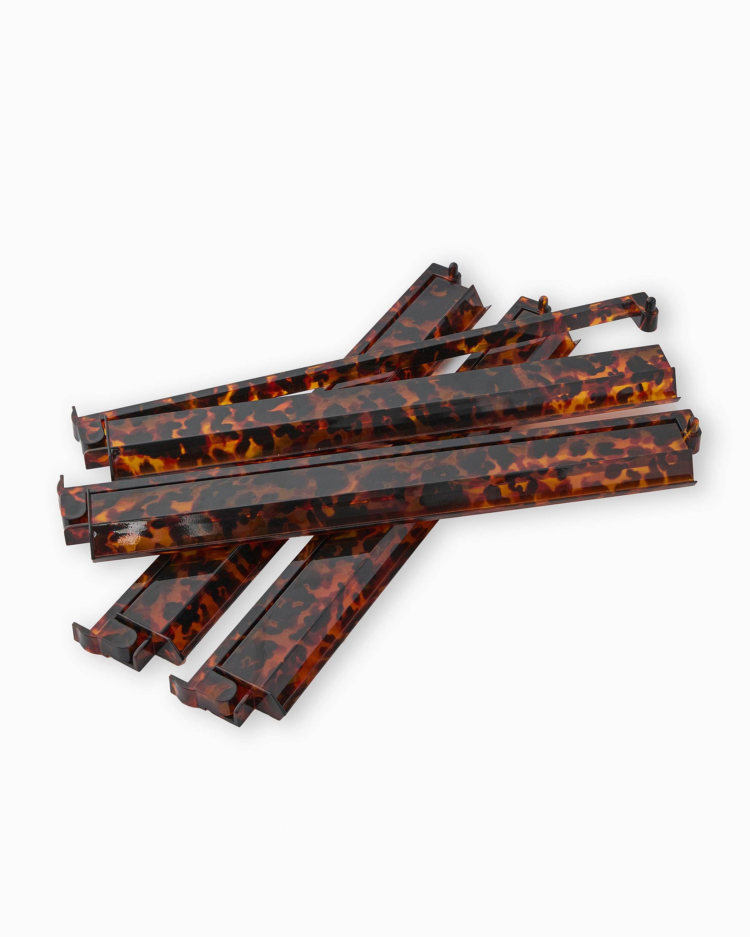Mahjong Tortoise Shell Rack & Pusher, Set of 4 - Gather Goods Co.