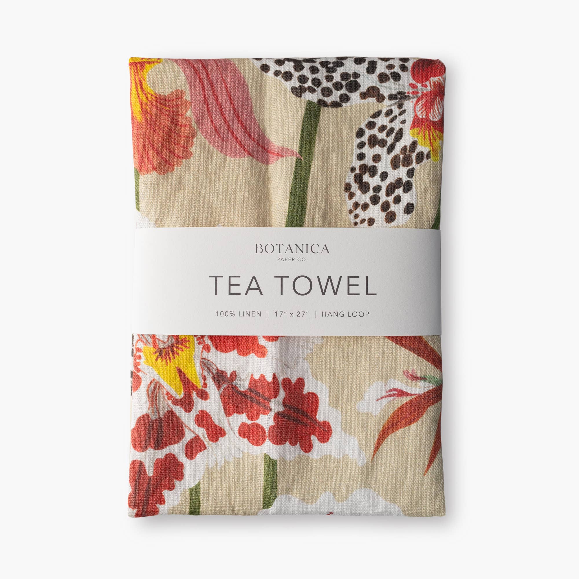 ORCHIDS | 100% LINEN TEA TOWEL - Gather Goods Co.