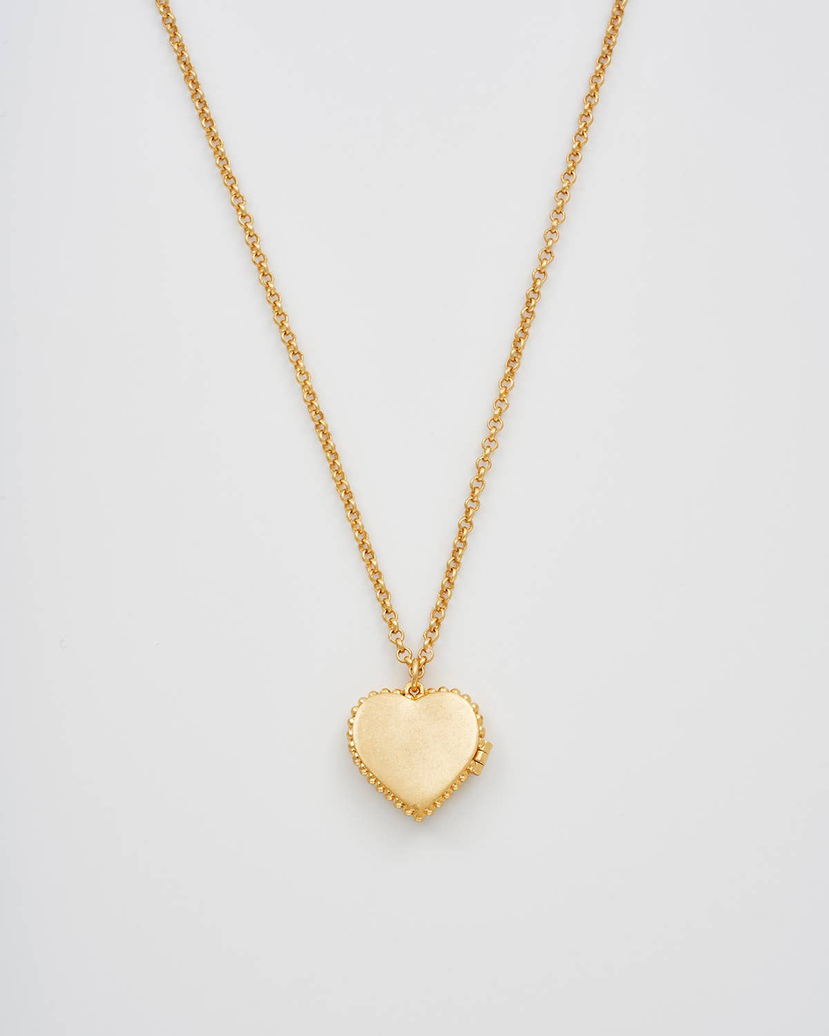 Gaia Lily Heart Locket Necklace - Gather Goods Co.