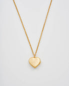 Gaia Lily Heart Locket Necklace - Gather Goods Co.