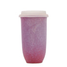 Mauve Ombre Ceramic Travel Mug – 16oz Reusable Cup - Gather Goods Co.