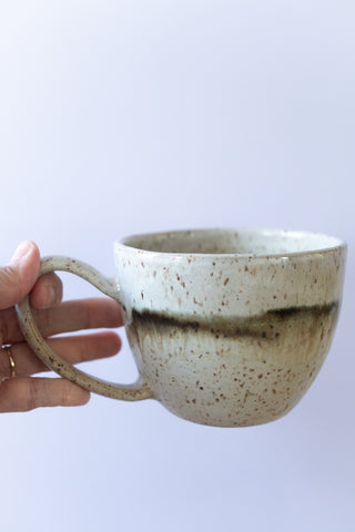 Handmade Stoneware Clay Cappuccino Mug