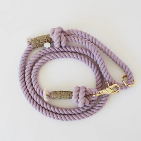 Dog Rope Leash in Lavender