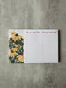 Flower Notepad, Need to Do Want to Do