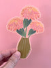 Zinnias In a Vase, Bouquet Sticker