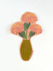 Zinnias In a Vase, Bouquet Sticker
