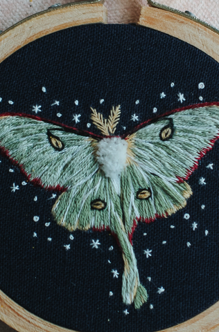 Embroidery Kit - Gemini Moths - Gift & Gather