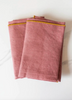 Linen Cloth Napkins, Set of 2, Raspberry