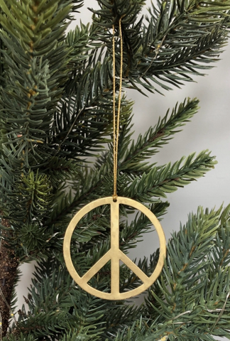 Peace Sign Ornament