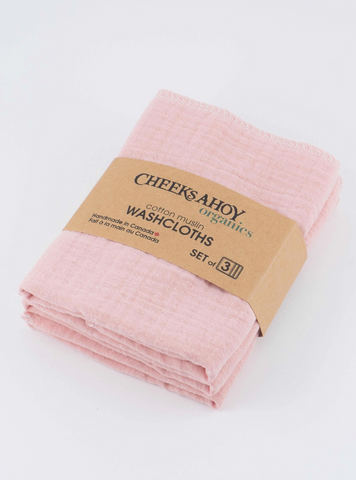 Reusable Cleaning Cloths, Pink, Set of 3