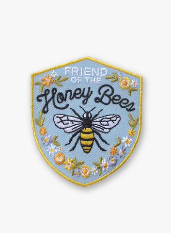 Honey Bee Embroidered Iron On Patch