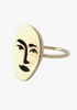 Brass Face Ring