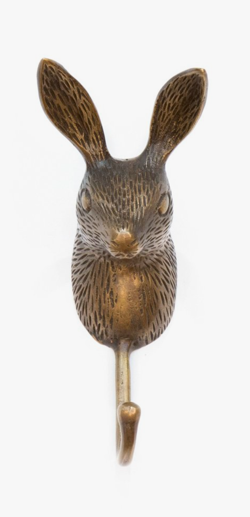 Hooked Rabbit Rabbit Brass Hook - Gather Goods Co.