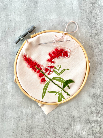 Butterfly Bush Floral Embroidery Kit