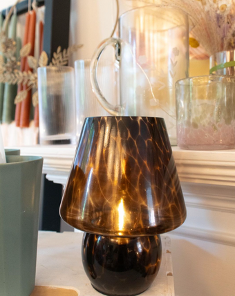 Tortoise Shell Portable Battery Operated Lamp - Gather Goods Co.