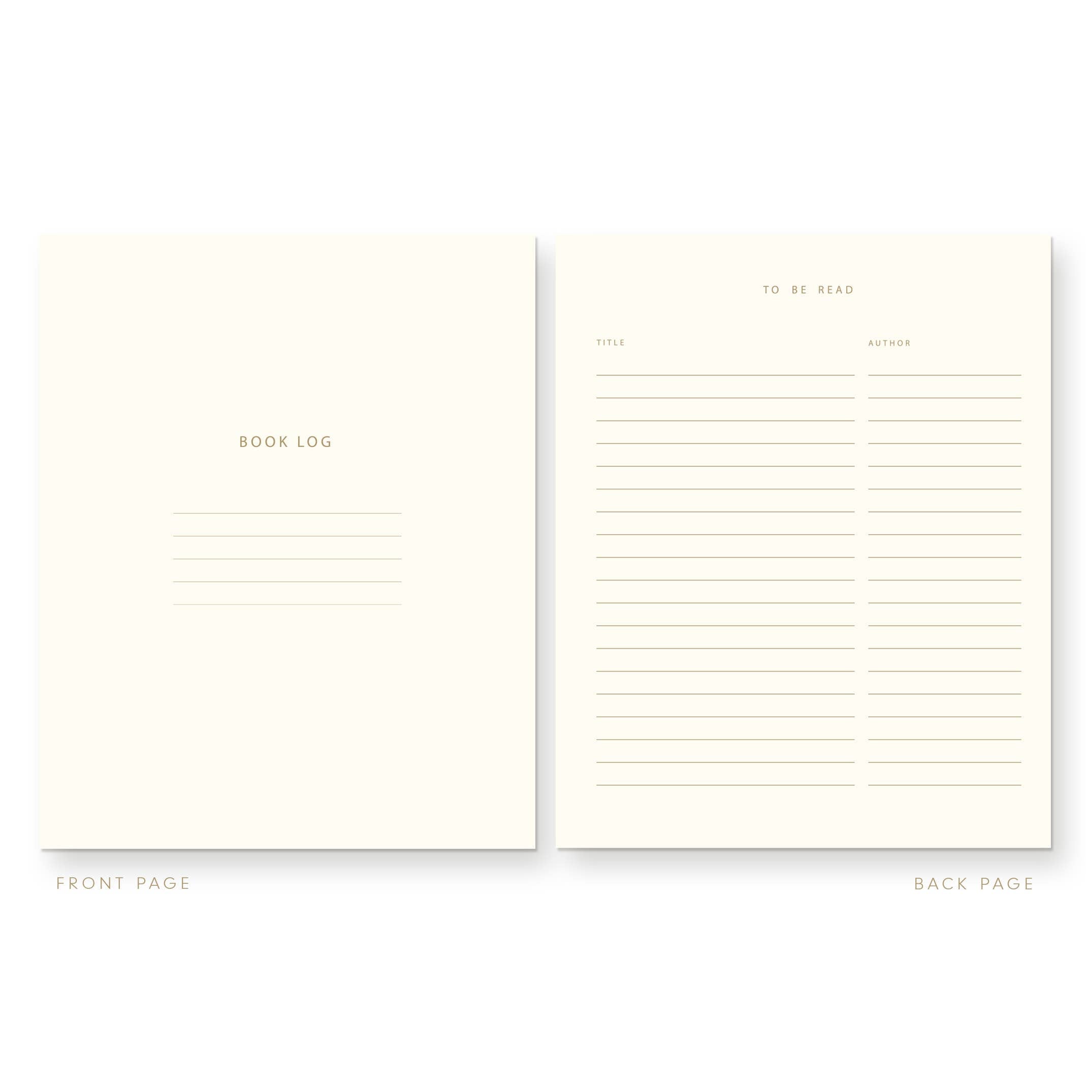 Striped Book Log Reading Journal - Gather Goods Co.