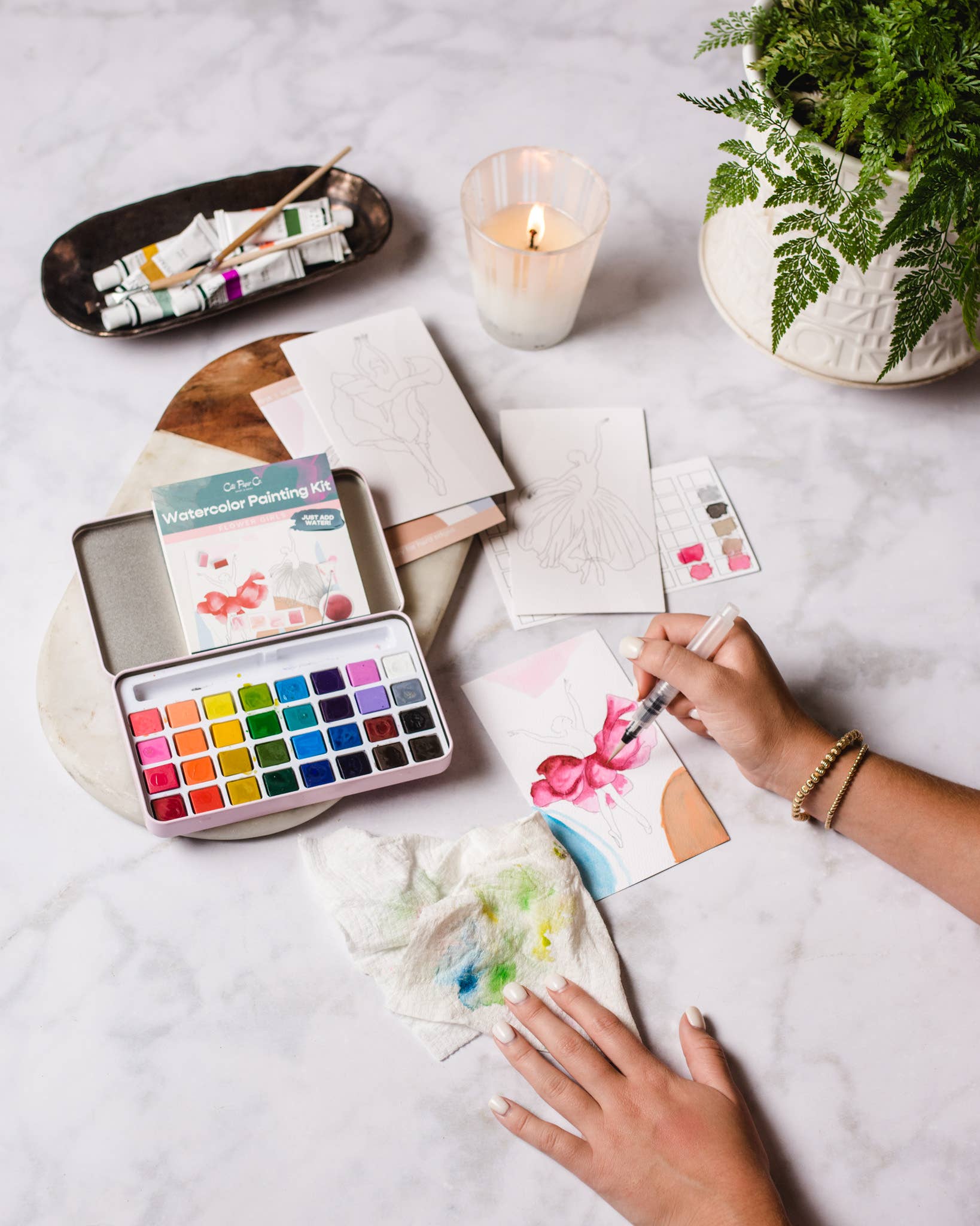 English Countryside watercolor painting kit - Gather Goods Co.