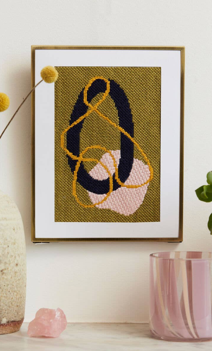 A Relaxing Abstract Needlepoint Kit for Mindful Making – Gather Goods Co.