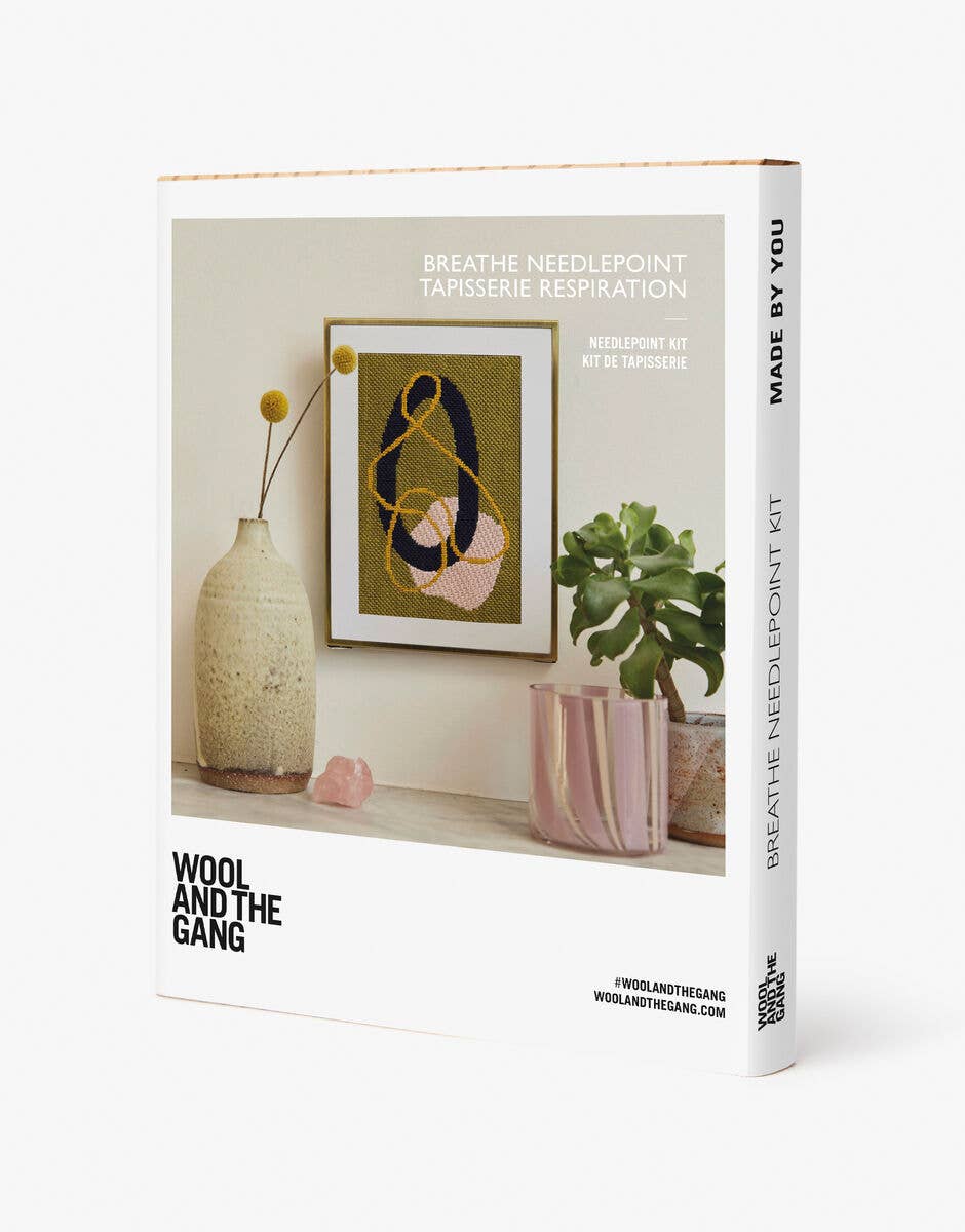 A Relaxing Abstract Needlepoint Kit for Mindful Making - Gather Goods Co.