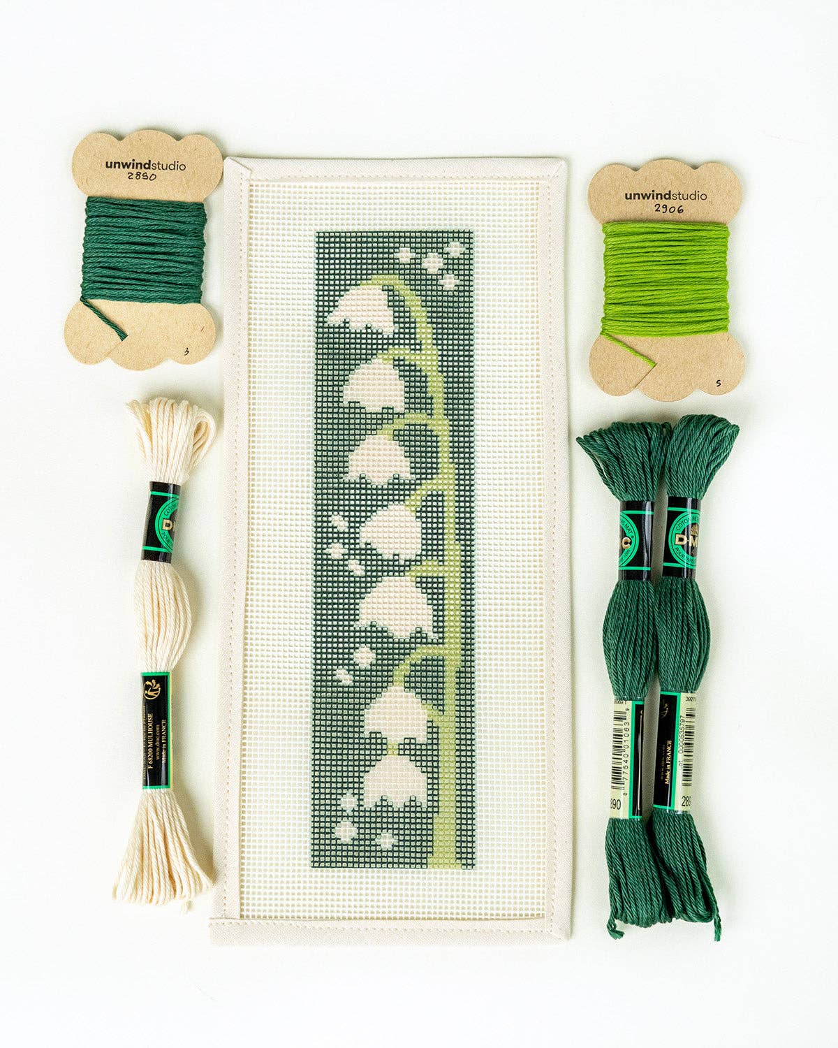 Lily of the Valley Bookmark Needlepoint Kit - Gather Goods Co.