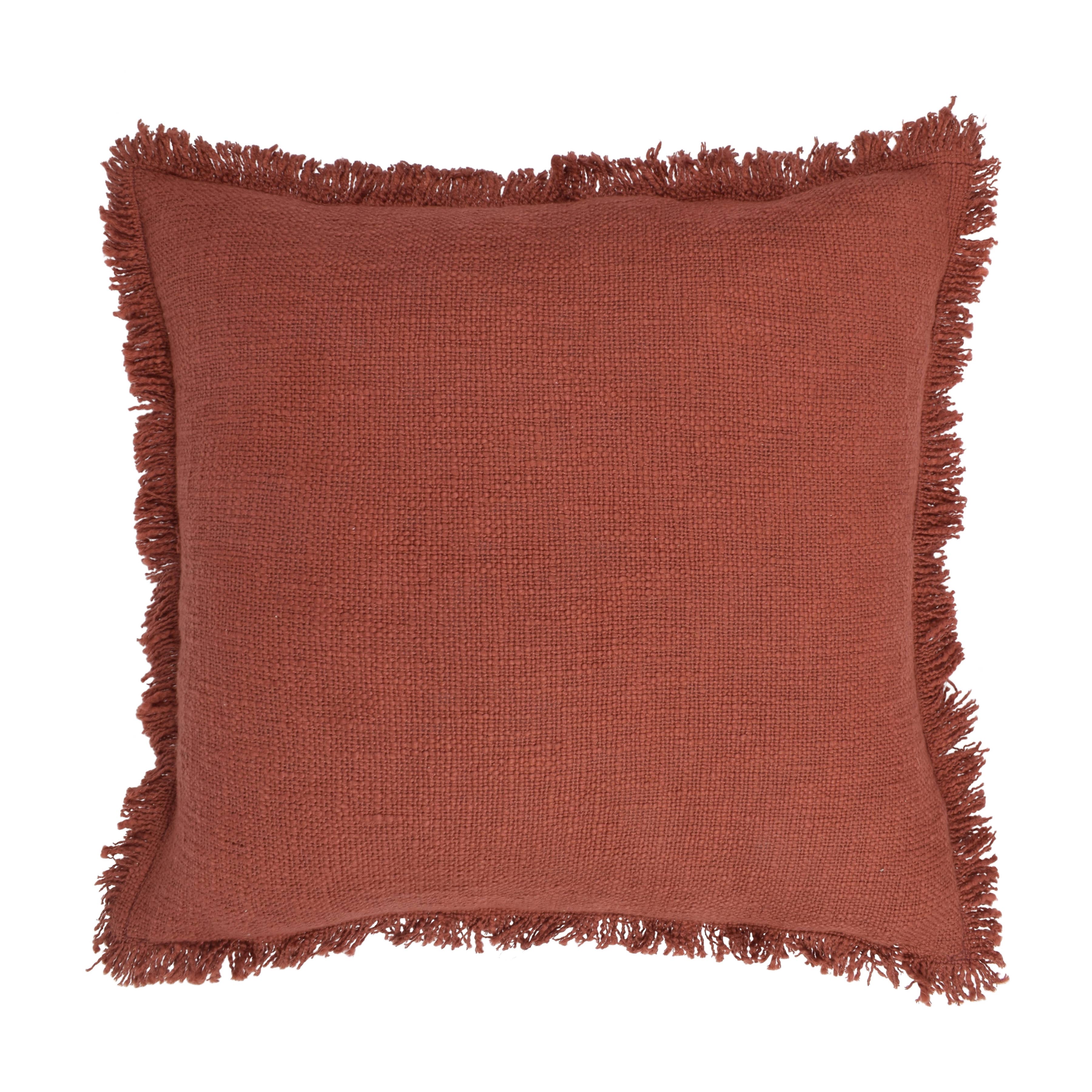 Rust Colored Decorative Throw Pillow - Gather Goods Co.