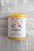 Beeswax Pillar Candle, 3x4 - Gather Goods Co.