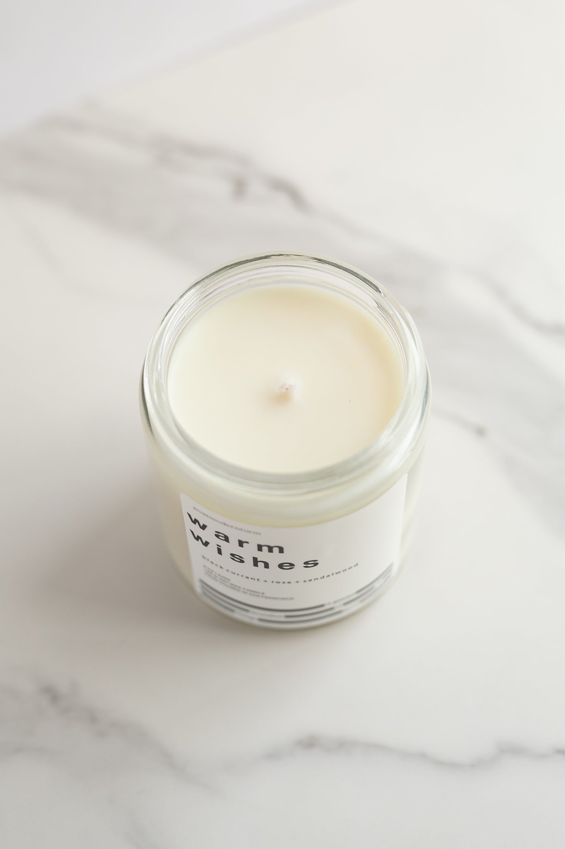 Black currant + rose + sandalwood candle, Warm Wishes - Gather Goods Co.